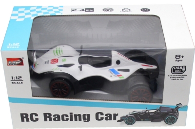 Радиоуправляема Състезателна Колa 1:12 – R/C Racing Car със USB Зарядна Батерия и Дистанционно с Фина Настройка, 41×22×22 см